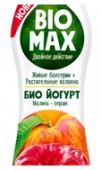 био макс био йогурт малина и персик 690 гр